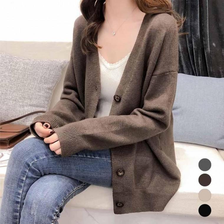 여성 베이직 가디건 URK060 라쏠 롱 브이넥 롱가디건 루즈핏 가디건 겨울 여성 숄 하프 여성 쿨제이 니트가
