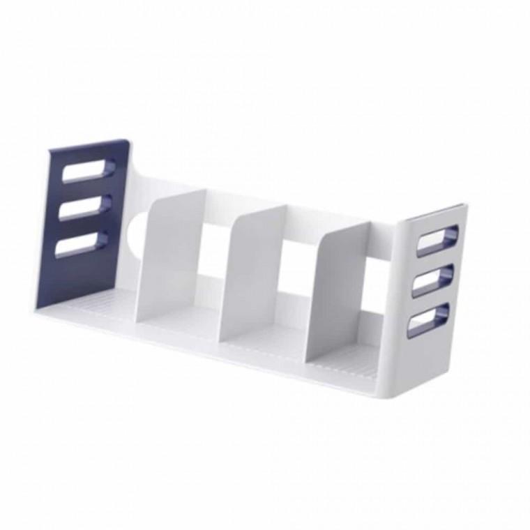데코 책꽂이 4단 청색 책상수납 4단책꽂이 책정리대