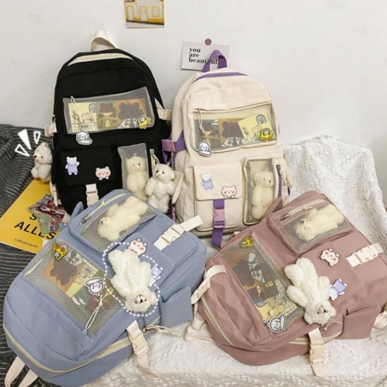 10대 캐주얼 백팩 중학생 고등학생 책가방 유행 가방