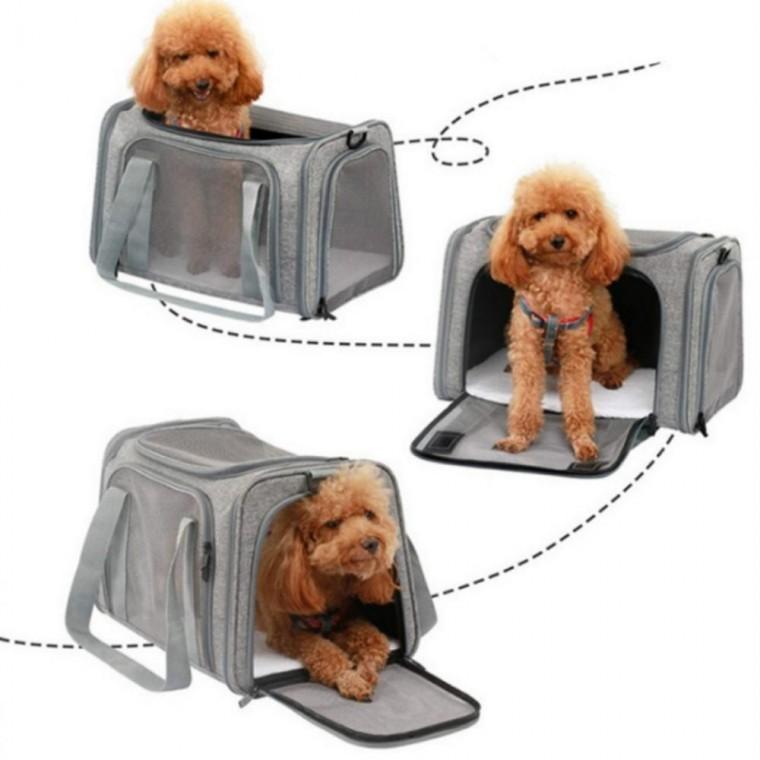 반려동물 이동장 심플 강아지 고양이 접이식 이동가방