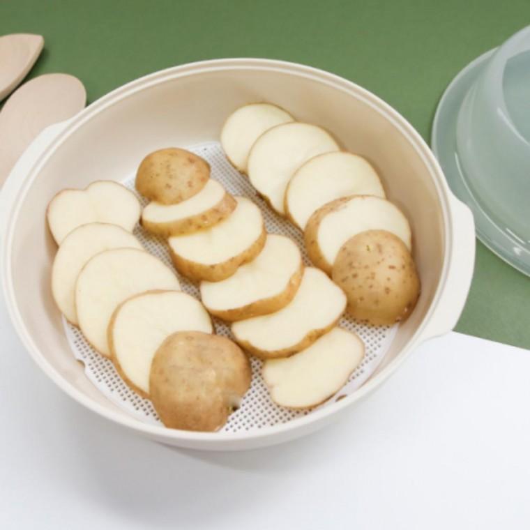 전자레인지 찜기 대형 라면 만두 계란찜 고구마 용기