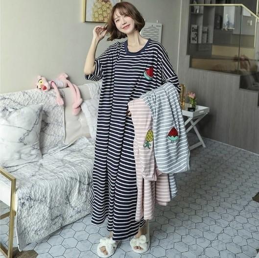데일리 루즈핏 원마일웨어 단가라 롱 원피스