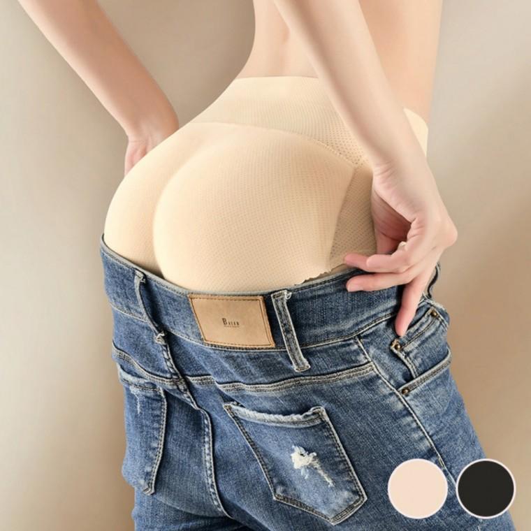 약 1.5cm 입체 힙패드 엠라인 통기성 메쉬 힙업 보정 데일리 팬티