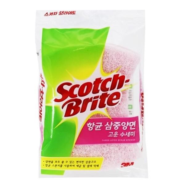 [도매포유]스카치브라이트 삼중양면고운수세미(SD-100DB)