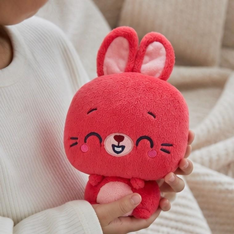 토끼 봉제인형 15cm 긴 귀 자수 얼굴 애착용 놀이용