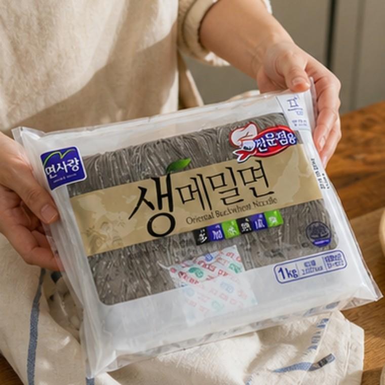생메밀면 6인분 1kg 메밀소바용 면요리 조리재료 생면