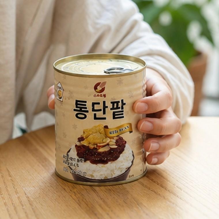 빙수팥 통단팥 850g 캔포장 빙수용 단맛 팥토핑 디저트