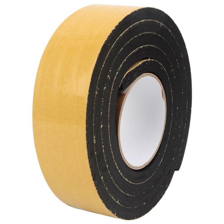 폼테이프 두꺼운 완충 패드 차음재 밀폐 50mm 문짝 층간소음 검정 보호