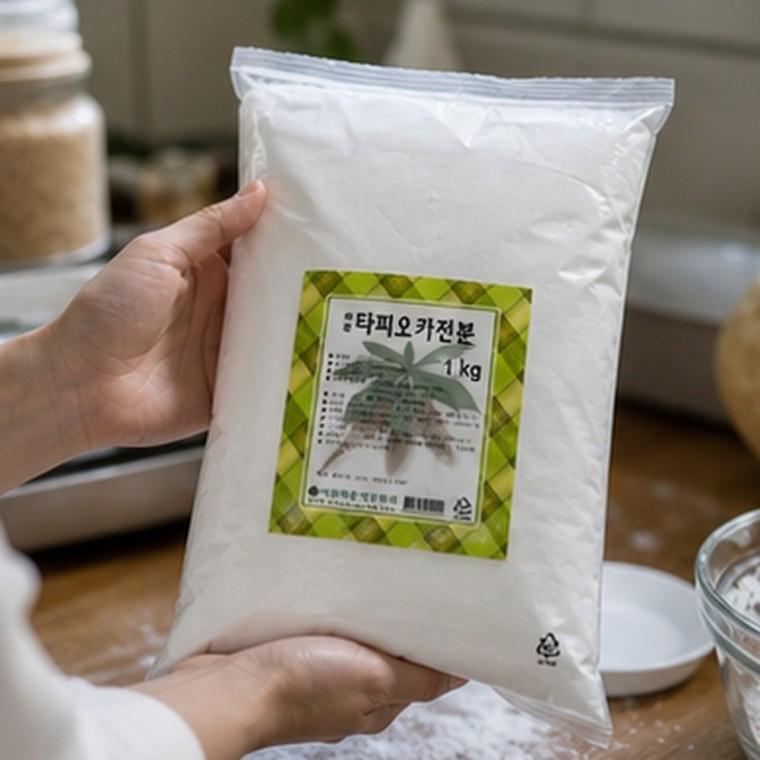 변성타피오카전분 1kg 분말형 단품 1개 타피오카 전분