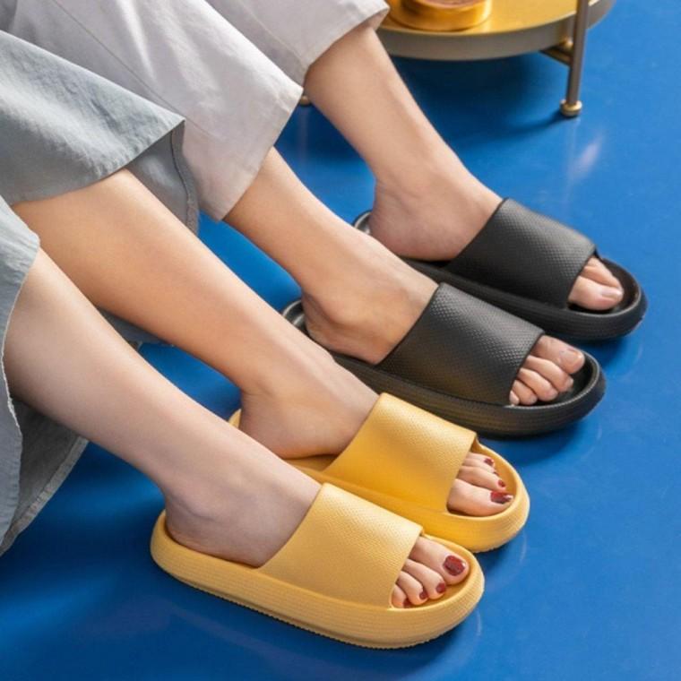 무소음 슬리퍼 푹신한 거실화 층간 실내화 B 여성 사무실 실내용 커플 남성 학생 방지