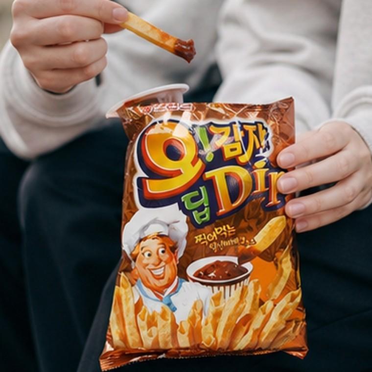 딥소스 동봉 유탕처리 바베큐 감자스낵 50g 간식용