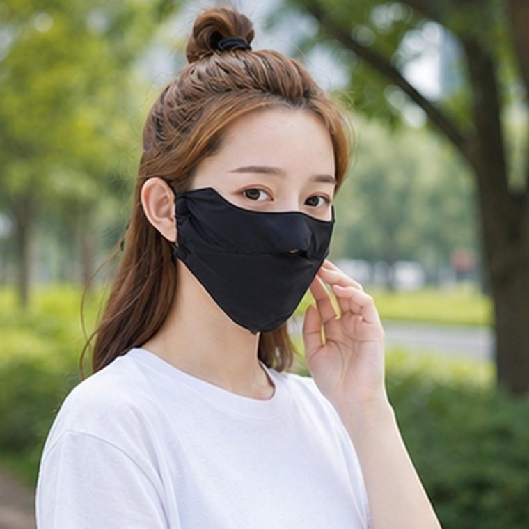 여름철 냉장고 얼굴 마스크 쿨 아이스원단 통기성 숨쉬기 편한 등산 운동용