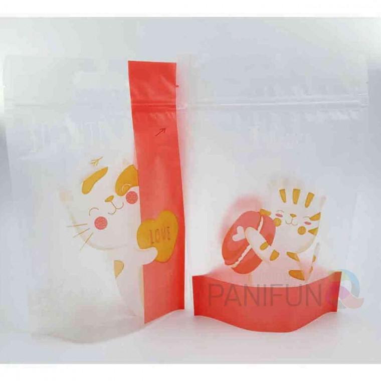선물 포장지퍼백 50장 고양이 포장용지퍼백 투명지퍼백 이쁜지퍼백 포장봉투 예쁜지퍼백