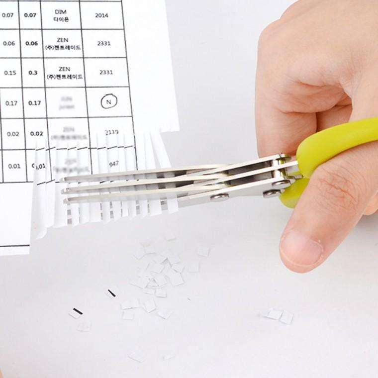 파쇄용가위 야채 김치 파쇄기 3단날 썰기 채칼 허브 채소 잘게썰기 스테인리스 조리