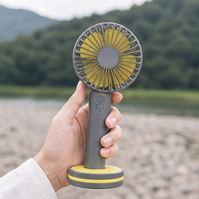 모기기피 핸디선풍기 탁상용 미러크래들 자연풍 3단계 충전식 휴대용