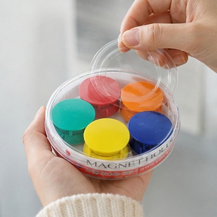 원형자석홀더 특대 38mm 10개입 강력자석 철제표면 메모부착용