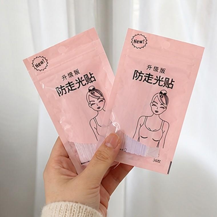 옷고정테이프 얇고 투명한 양면 실리콘 강력 접착 노출방지 36매