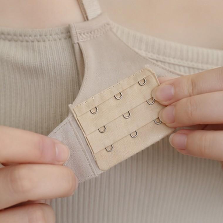 브라 연장 후크 4버튼 스테인리스 블랙 간편 연결용 여러 색상 구성