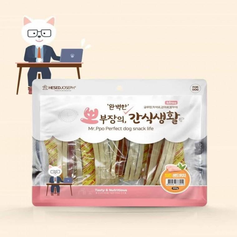 반려견 강아지 치킨 샌드위치 간식 애견간식 펫간식