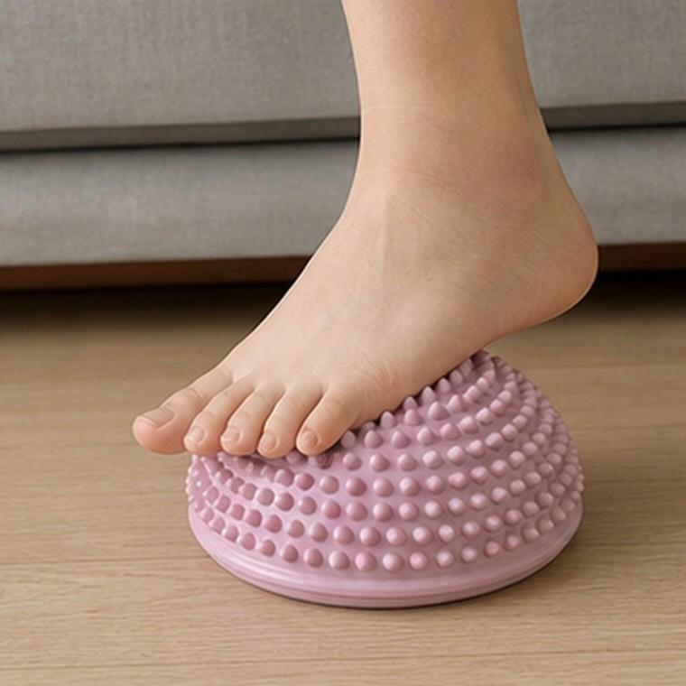 미끄럼방지 반구돌기형 PVC 두툼한 마사지 지압 밸런스 쿠션 자세 보조