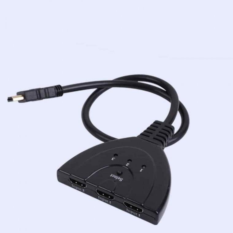 HDMI 선택기 3대1 HD 멀티커넥터 HDMI허브 모니터분배기 HDMI분배기