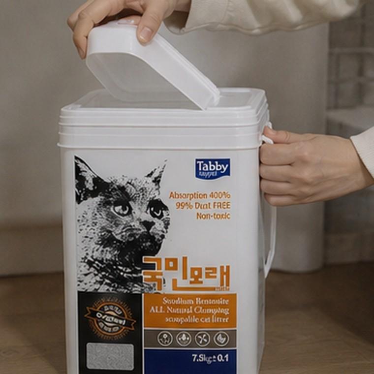 고양이모래 벤토나이트 응고형 저먼지 베이비파우더향 스쿱형 흡수력