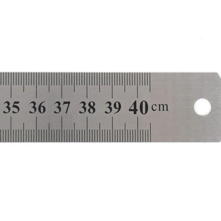 철자 40cm 철제 직자 학생 눈금 정밀측정 제도 양면 센치 인치 제작 내구성 작업