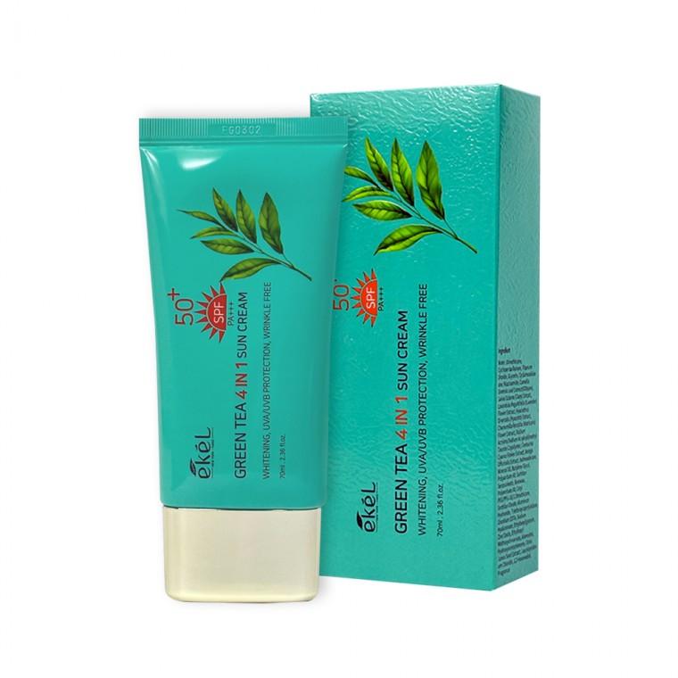 이켈 녹차 포인원 선크림 70ml 선크림추천 자외선차단제 선블록 SPF50+ PA+++