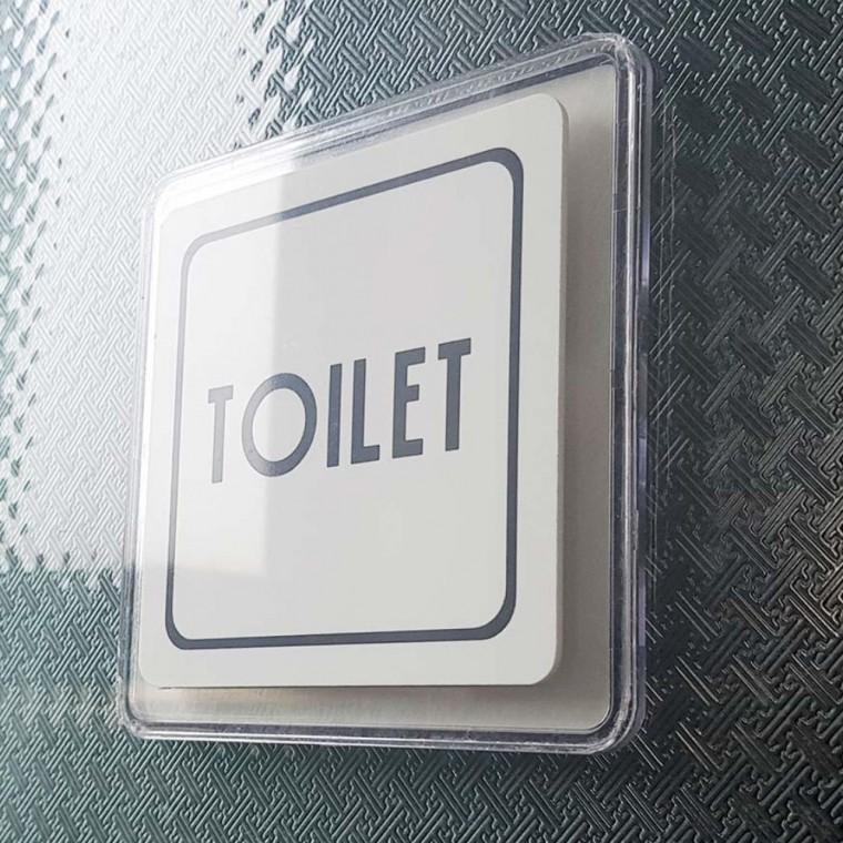 아크릴안내판 화장실 TOILET 안내판 문패 사각 매장 표시 업소 팻말 아크릴 도어사인