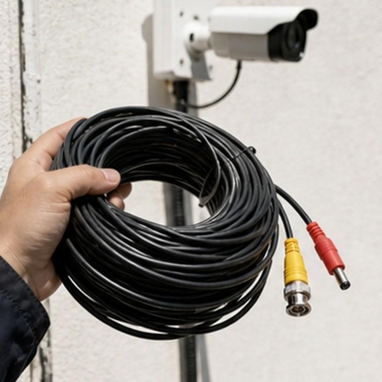AHD CCTV 케이블 BNC DC 일체형 영상 전원 연결 20M 400만화소