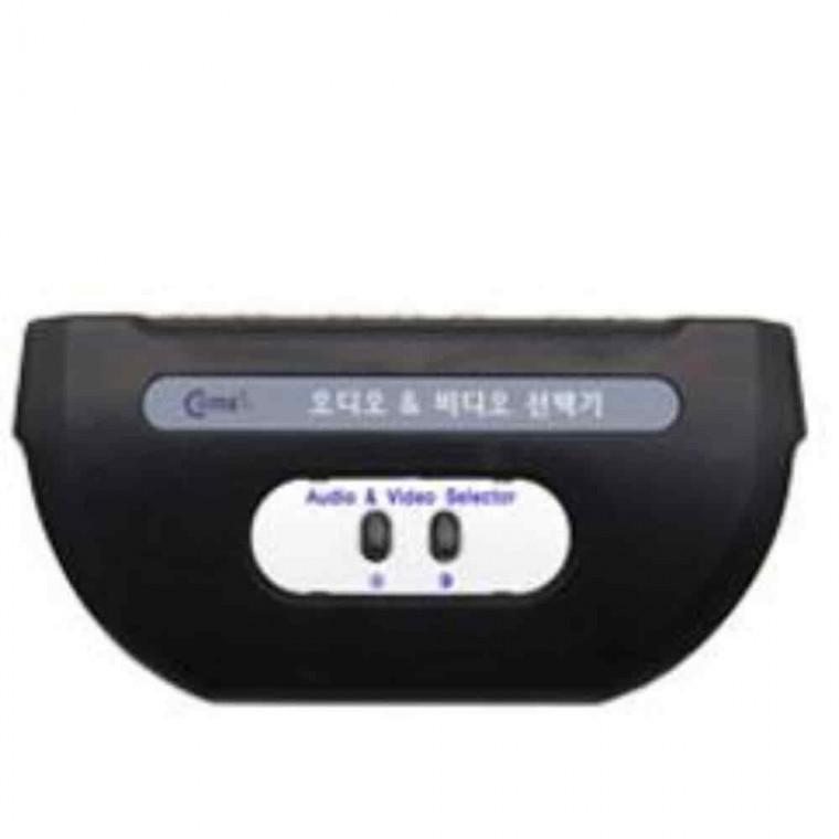 RCA 선택기 2대1 AV 영상분배기 티비비디오연결잭 오디오연결잭 오디오비디오선택기