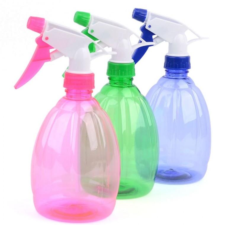 투명 컬러 스프레이건 화초 세차 물뿌리개 500ml 분사 원예 미세 청소 물뿌리개