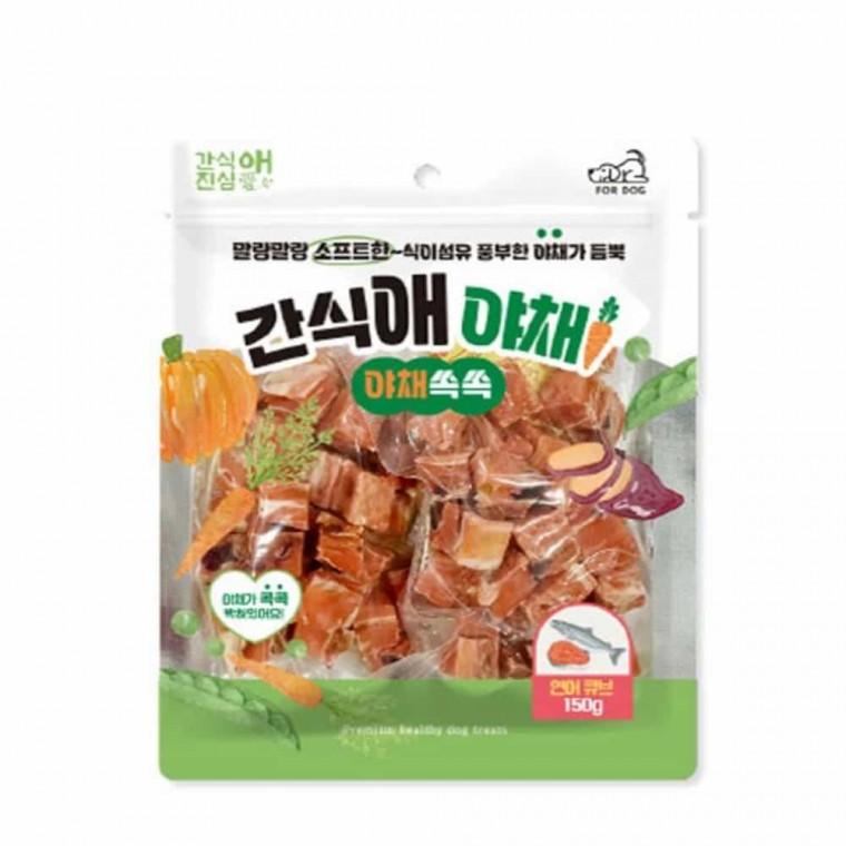 강아지 연어 큐브 간식 강아지간식 강아지야채