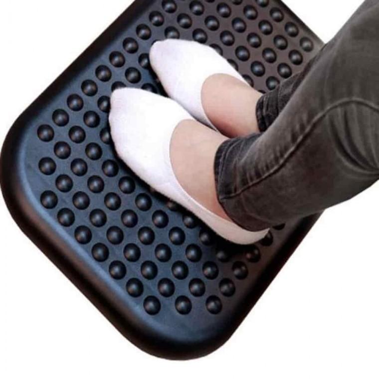 풋레스트 각도조절 지압형 책상발받침 발받침대 사무실발판 다리받침대