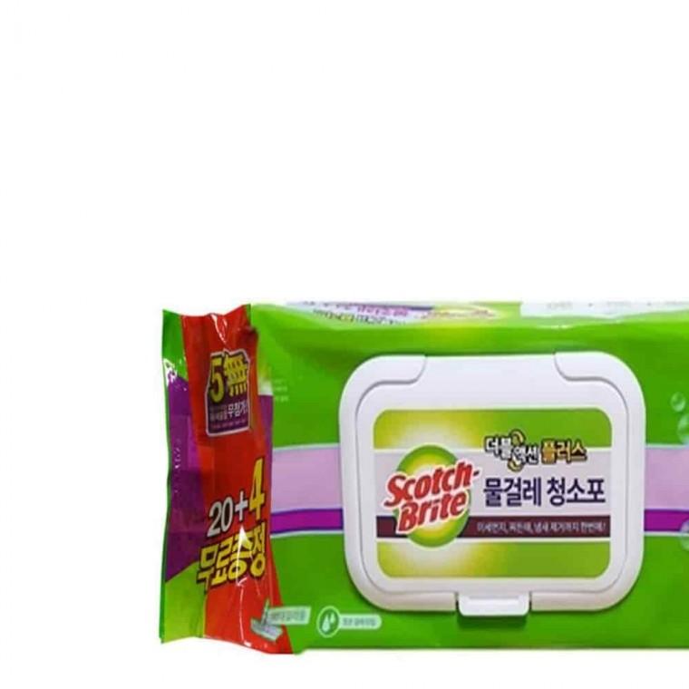 물걸레청소포 24매 청소용물티슈 바닥청소포 물티슈청소포 막대걸레리필