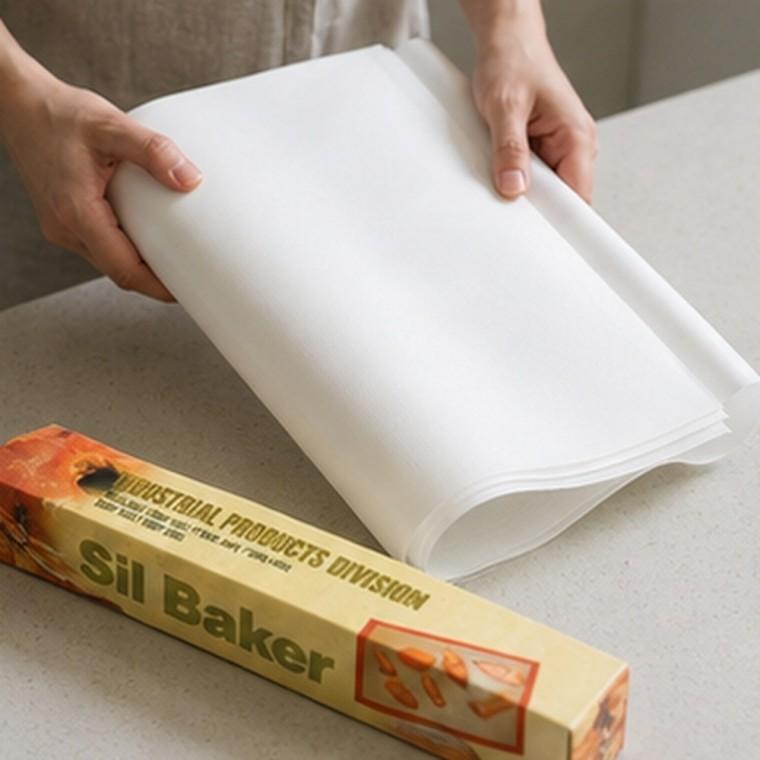 테프론 베이킹시트 화이트 34cm x 50cm 10장 오븐 조리
