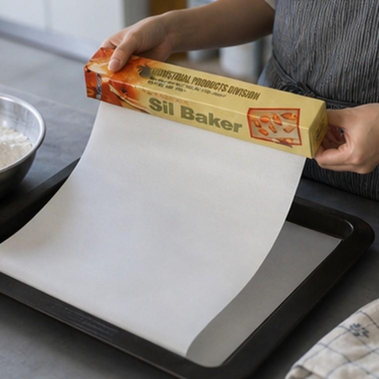 테프론 베이킹시트 화이트 25cm x 35cm 10장 내열성 재사용 가능