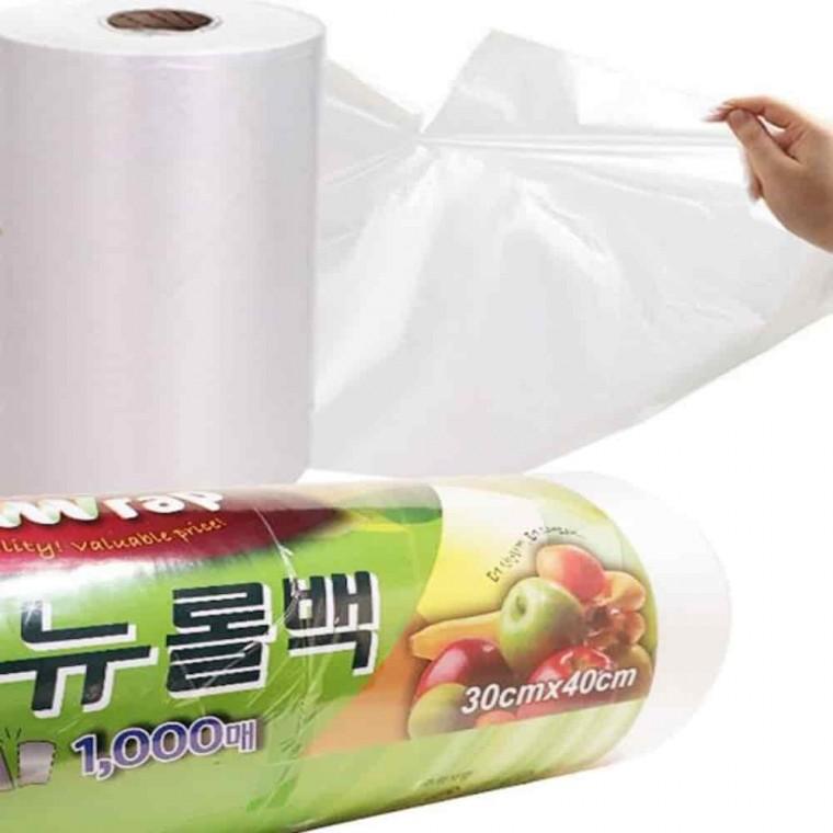 위생백 1000매 30x40cm 남은음식보관 비닐봉지 뜯어쓰는비닐 투명비닐봉지
