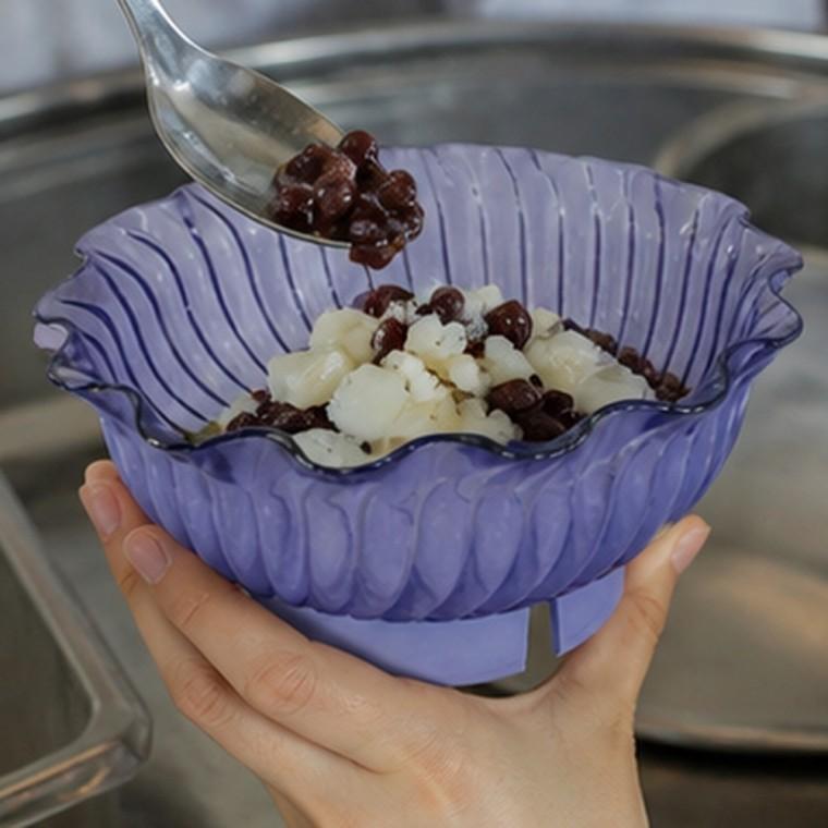 팥빙수 그릇 PP 24 5x12cm 색상랜덤 디저트용