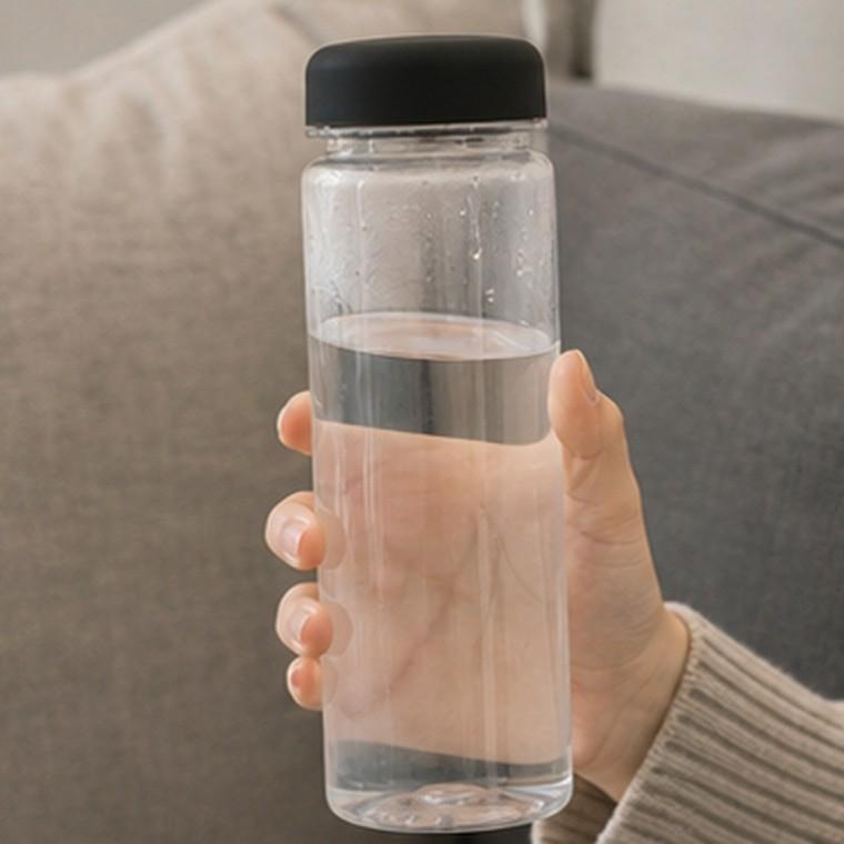 투명 눈금 물병 500ml 계량선 확인용 음료 섭취량 관리 보틀