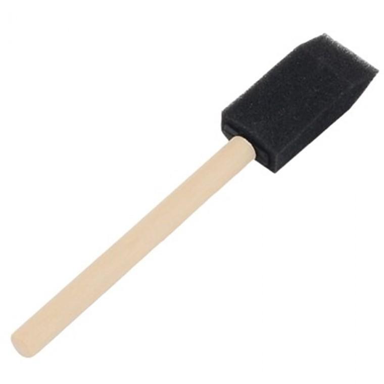 (2.5cm) 미술붓 스펀지붓 폼브러쉬 물감붓 미술브러시 미술도구 평붓