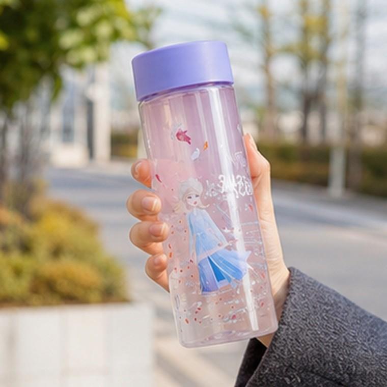 겨울왕국2 트라이탄 클리어 보틀 500ml 어린이 물병 캐릭터 뚜껑