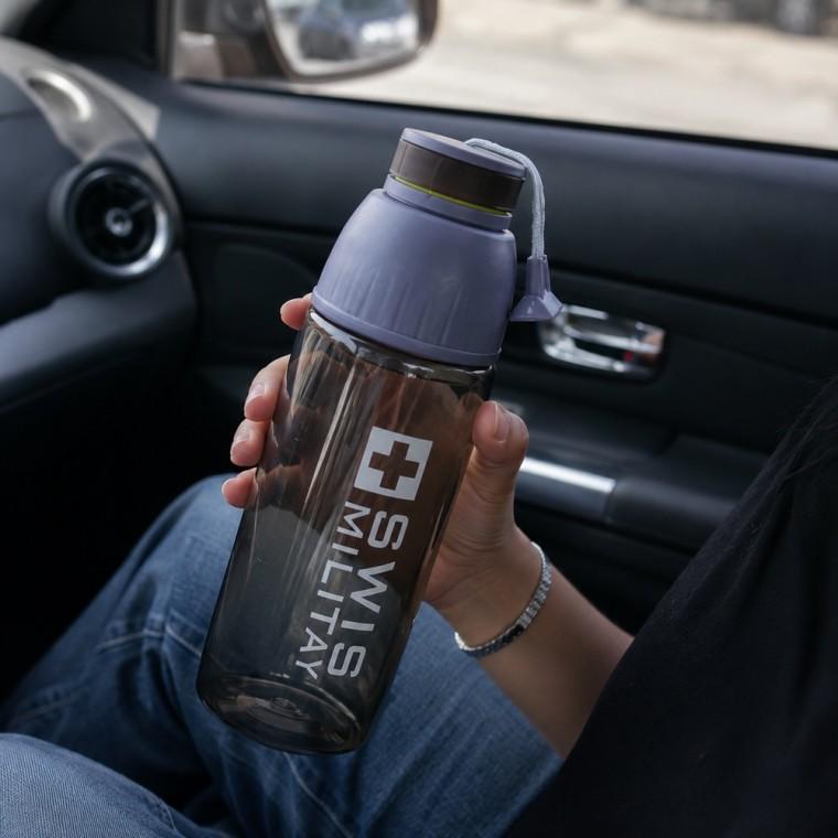 트라이탄 텀블러 800ml 투명 바디 BPA free 휴대끈 음료 보관용