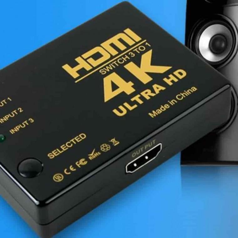 HDMI 선택기 3대1 4K UHD 모니터분배기 네트워크장비 디지털분배기 영상장비