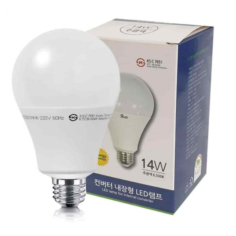 LED전구 14W 주광 컨버터형 엘이디전구 LED볼램프 E26LED 벌브전구