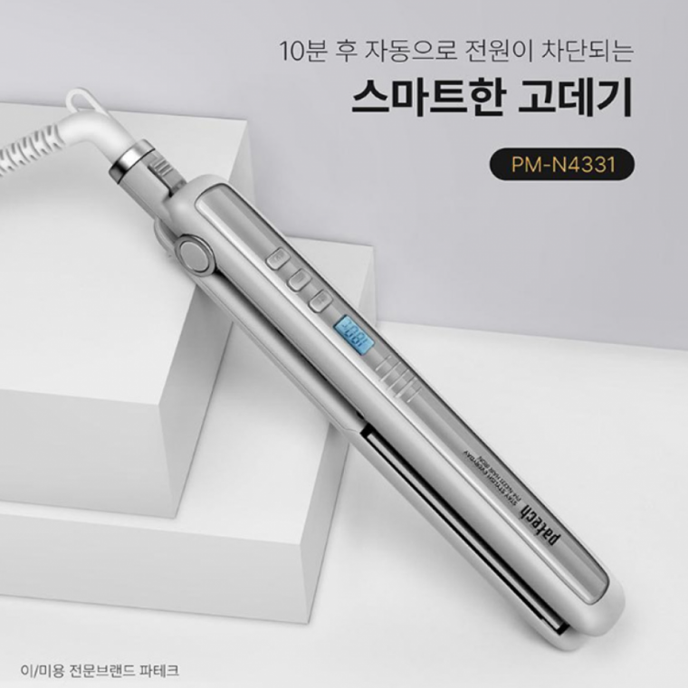파텍 4331 온도 표시 자동 전원 차단 스마트 고데기