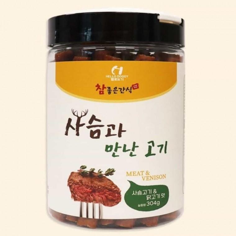 반려견 사슴고기 닭고기맛 간식 애견간식 말티푸간식