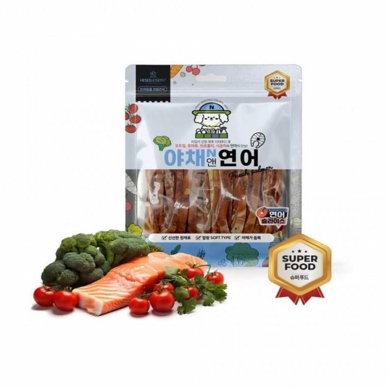 강아지 연어 큐브 야채 간식 반려견간식 강아지야채간식