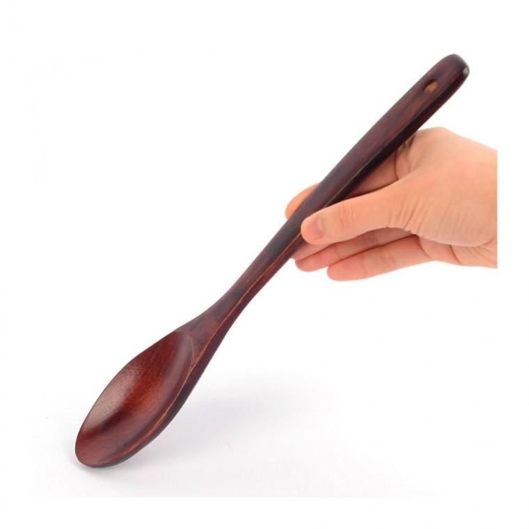 옻칠 조리 스푼 숟가락 주방 국자 원목 뜨개 요리 큰 나무