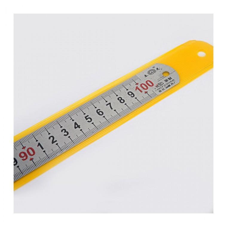 100cm 쇠자 철자 목공 고리 재단 눈금 직자 스틸자 양면 긴자 측정